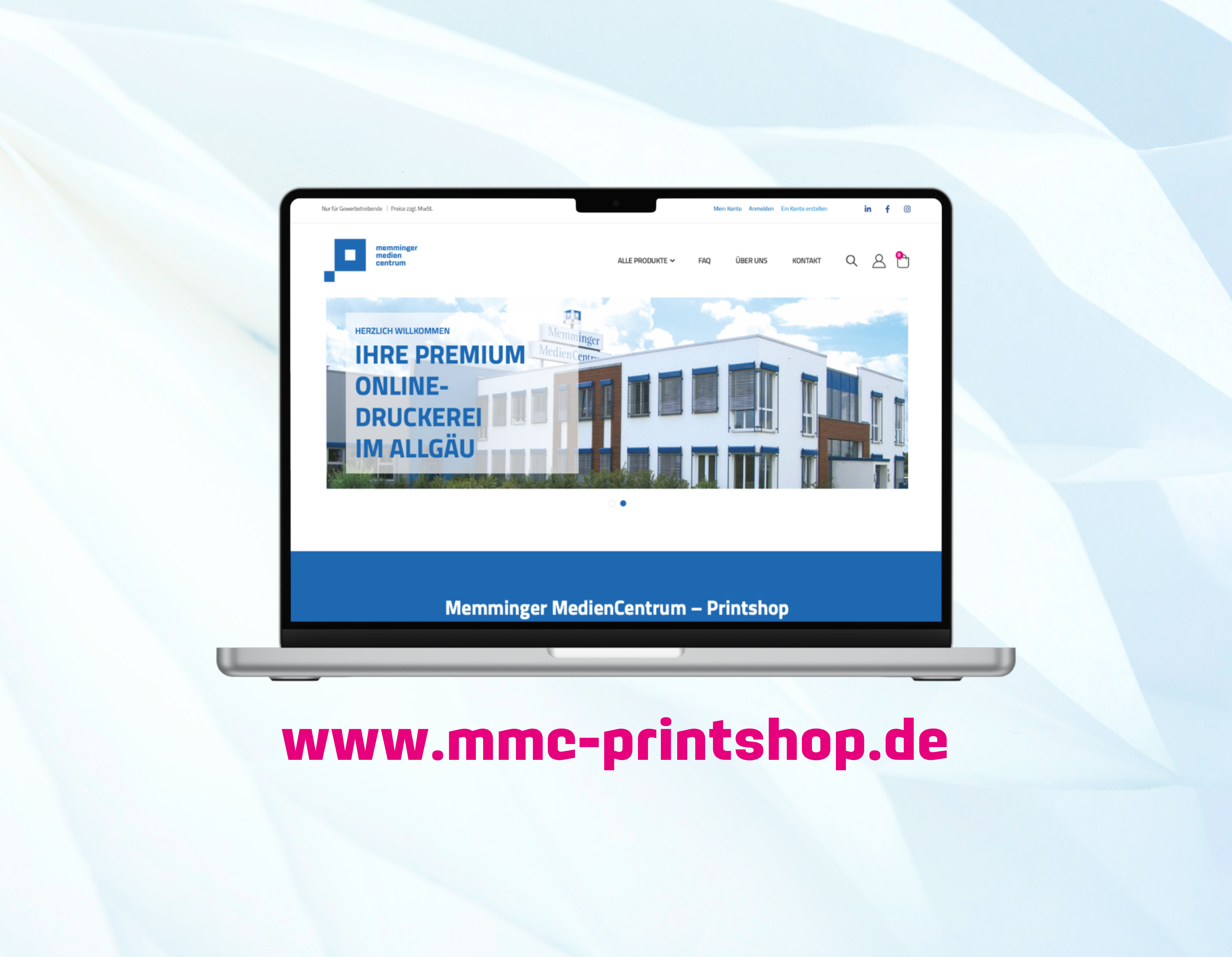 Drucksachen online bestellen - der MMC Printshop ist online!